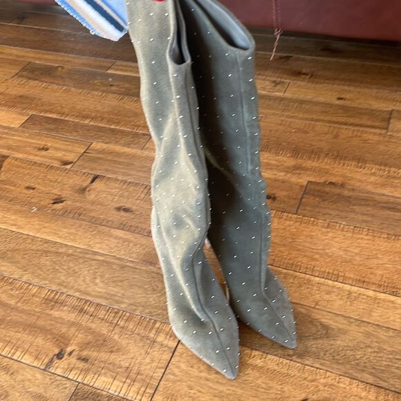 Schutz Maryana Studded Pointed Toe Boot Size 7.5 - Picture 5 of 12